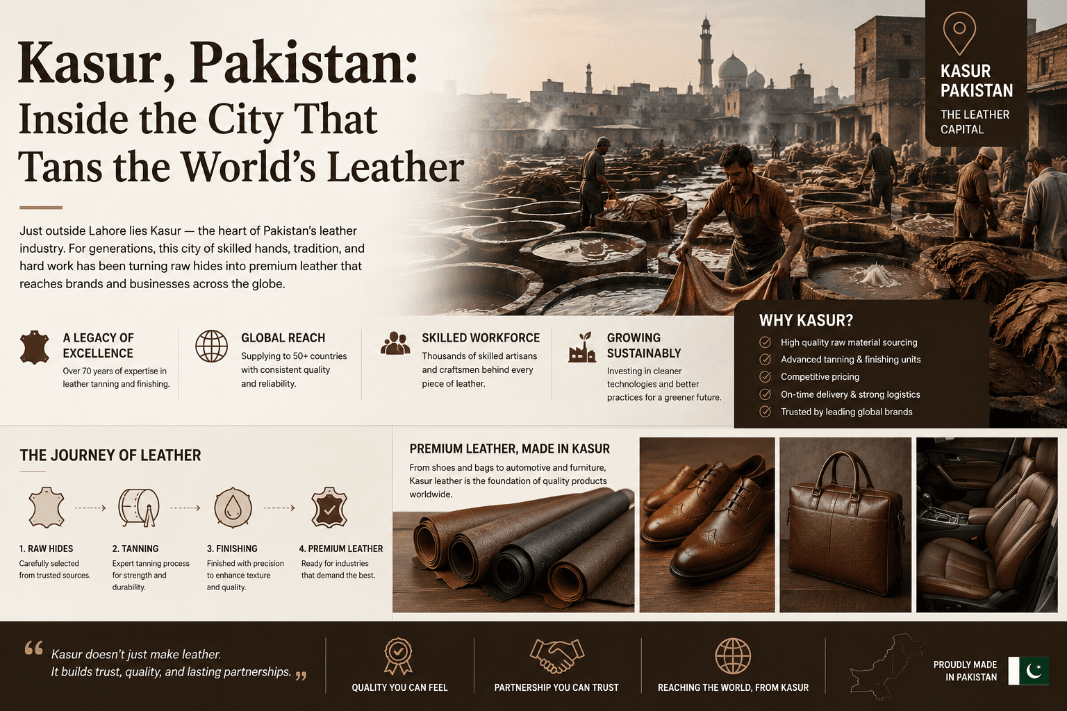 Kasur, Pakistan: Inside the City That Tans the World's Leather cover image